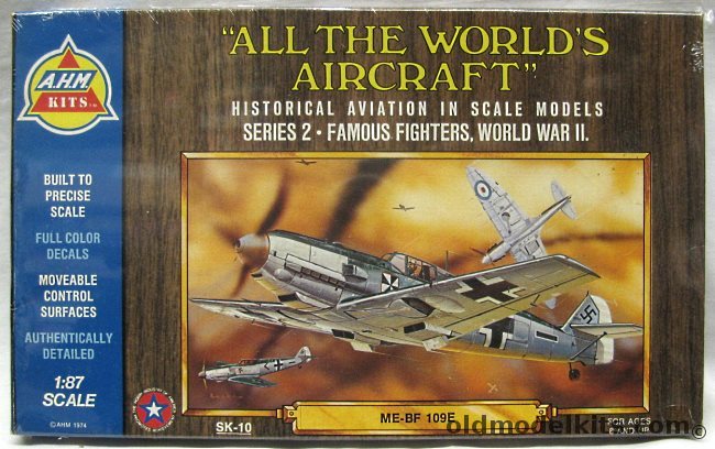 AHM 1/87 Bf-109E - HO Scale, SK-10 plastic model kit